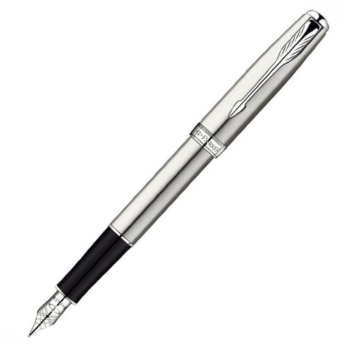 Ручка перьевая Parker Sonnet Stainless Steel CT, цвет: стальной ручка перьевая parker sonnet stainless steel ct цвет стальной