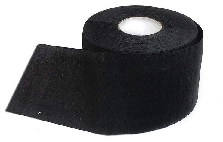 Gera Professional, Воротнички для парикмахера, цвет черный, 5 рулонов в упаковке (в рулоне 50 воротничков))