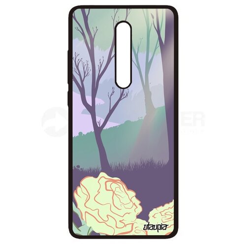 фото Защитный чехол на смартфон // xiaomi mi 9t pro // "лесные розы" розы дизайн, utaupia, цветной