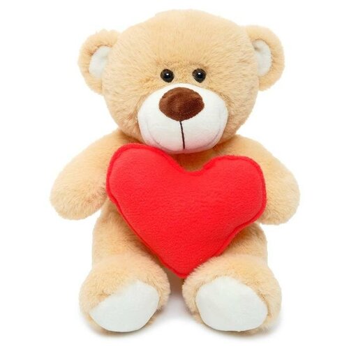 Купить Мягкая игрушка «Мишка Берни с красным сердцем», 22 см, Unaky Soft Toy