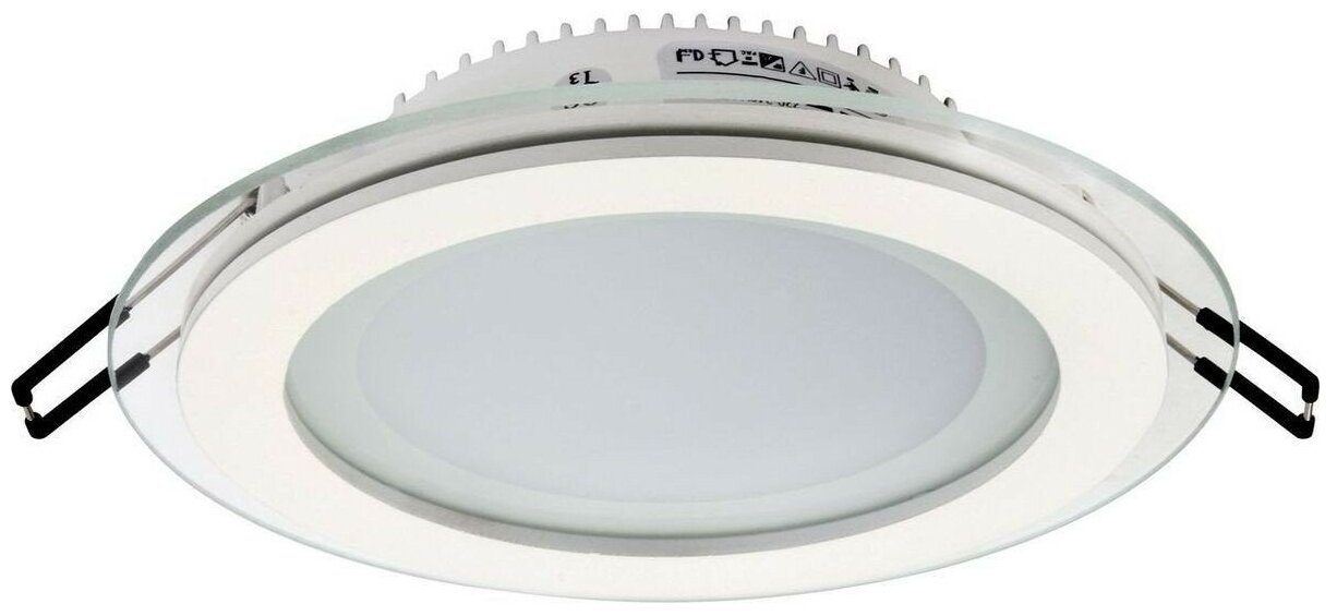 Horoz светодиодный белый светильник встраиваемый со стеклом потолочный направленного света, дневной белый свет, HL689LG 15W, 4200K, 100-265V CLARA-15 016-016-0015