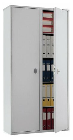 Шкаф металлический для документов AIKO "SL-185/2" графит, 1800х920х340 мм, 85 кг, S10799182002