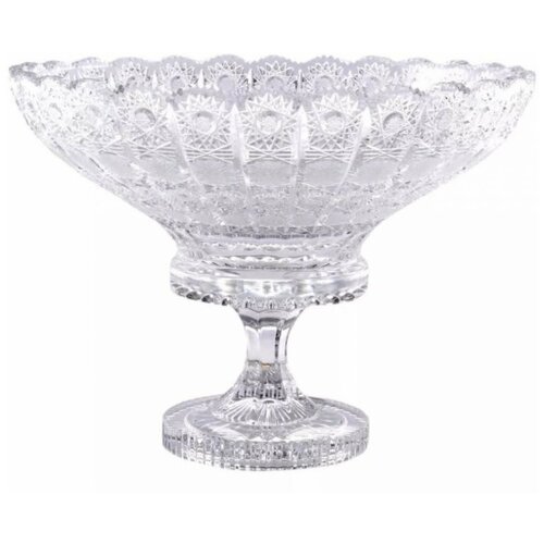 Фруктовница 35 см на ножке Max Crystal