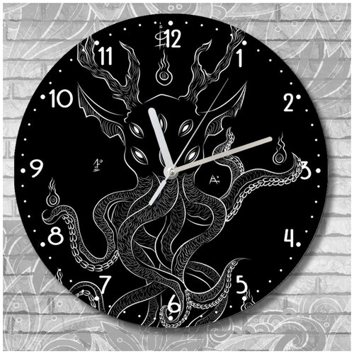 Настенные часы УФ фэнтези ктулху - 3132