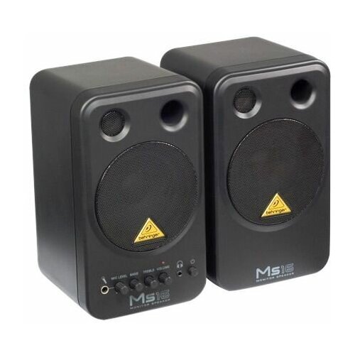 BEHRINGER MS16 - актив 2-полосный монитор цена за пару вуферы 4 ВЧ динамики высокого разрешения 1545500₽