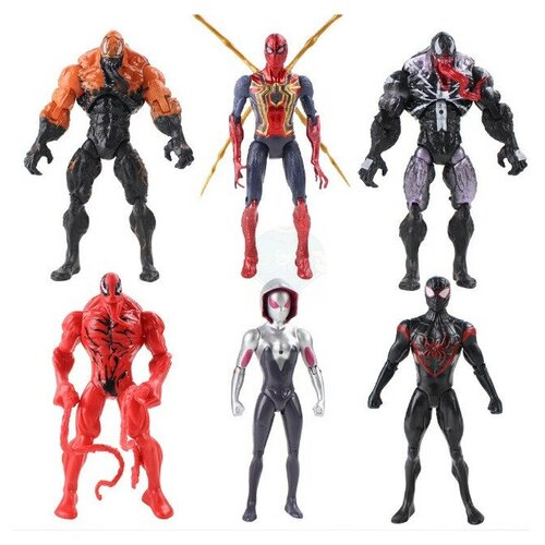 Набор из 6 фигурок Веном и Герои Марвел - Marvel hero конструктор супер герои марвел веном