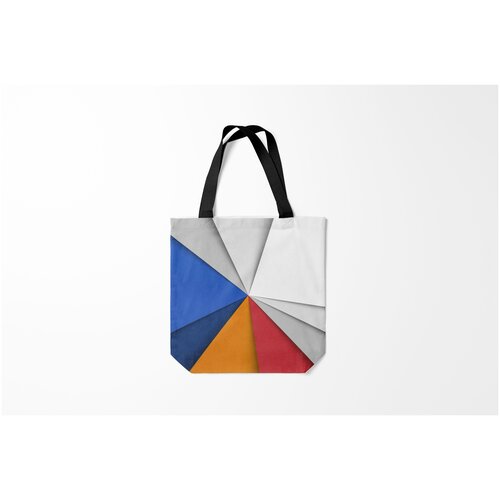 фото Сумка-шоппер / 40х40 см / популярные иллюстрации / трегоугольник burnettie