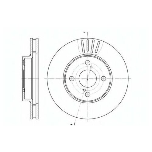 фото Тормозной диск remsa 6742.10 для lifan 620 ; toyota corolla, corolla verso, prius