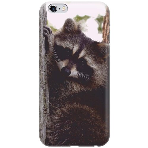 фото Gosso ультратонкий силиконовый чехол-накладка для apple iphone 6s / 6 с принтом "енотик"