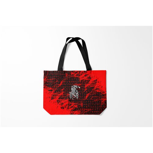 фото Сумка-шоппер / 46х35 см / популярные иллюстрации / драконы кельтский дракон burnettie