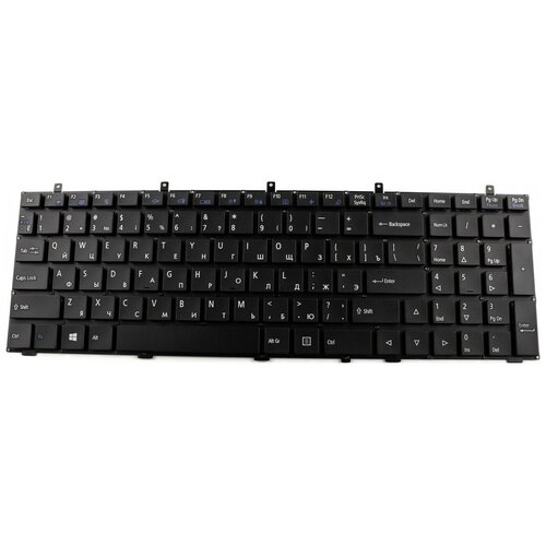 Клавиатура для ноутбука DNS Clevo W350 W370 без рамки горизонтальный Enter PN MP-12A36SU-430 2799₽