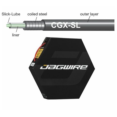 фото Рубашка тросика jagwire cgx, со смазкой, 5мм, красная, 1м, bhl411