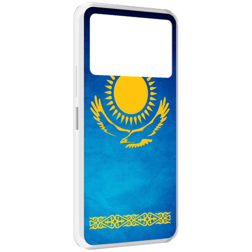Чехол MyPads герб и флаг казахстана для Infinix NOTE 12 VIP (X672) задняя-панель-накладка-бампер чехол mypads герб флаг дагестана для infinix note 12 vip x672 задняя панель накладка бампер