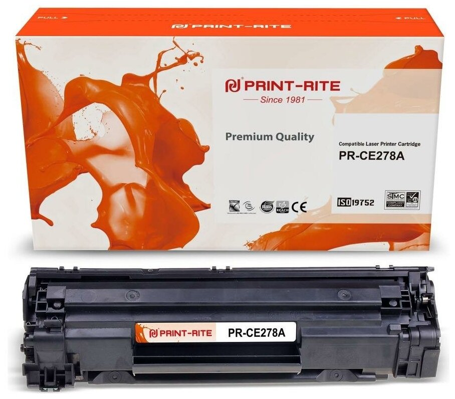 Расходный материал для печати Print-Rite PR-CE278A (CE278A/TFH898BPU1J1) черный (Картридж)