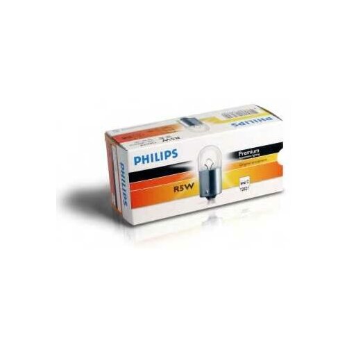 12821CP_лампа R5W 5W 12V BA15S габаритподсветномерного знака PHILIPS 12821CP 467₽