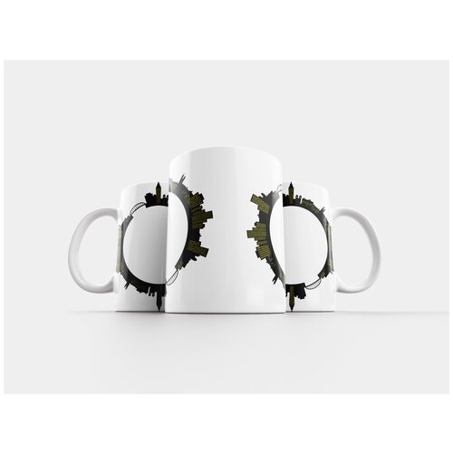 фото Кружка "ночь, городской пейзаж, линия горизонта" 320 мл lotsprints