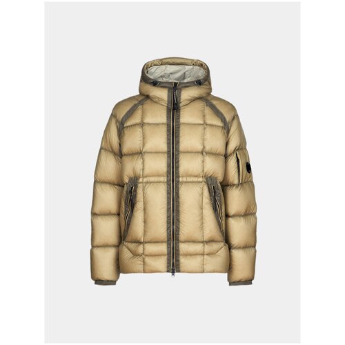 фото Пуховик с.p. company dd shell hooded down jacket, желто-коричневый, 48