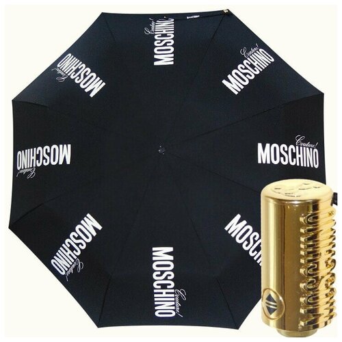 Зонт складной Moschino 8730-A Couture gold (Зонты)