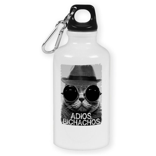 Бутылка с карабином CoolPodarok Adios, bichachos кот