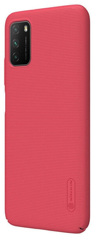 Накладка Nillkin Super Frosted Shield для Xiaomi Poco M3 красный