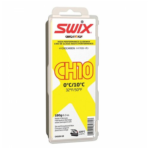 Парафин Swix CH10X-180 /+10...0/ 180г yellow