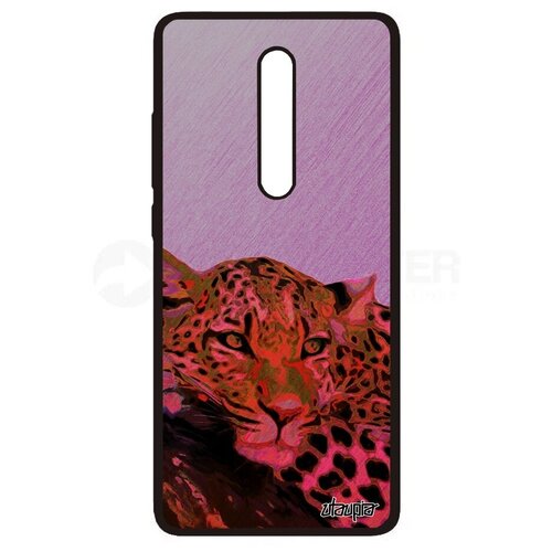фото Красивый чехол на мобильный // xiaomi mi 9t pro // "леопард" пантера дикий, utaupia, розовый