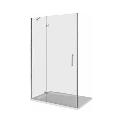Душевая дверь Good Door Saturn WTW 140x185 левая, прозрачная, хром (WTW-140-C-CH-L)