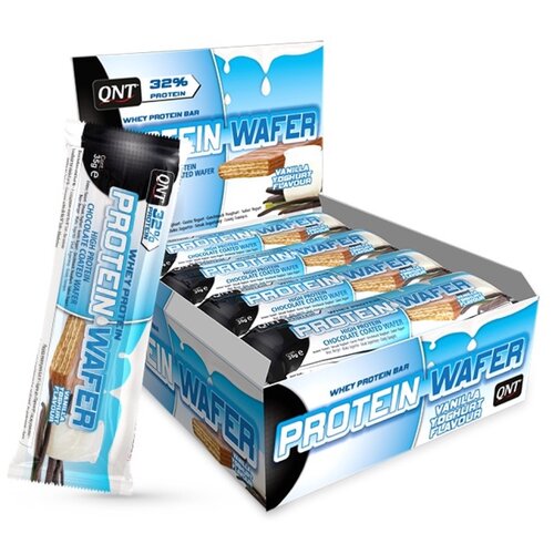 фото Шоколад qnt protein wafer bar, 420 г, ваниль-йогурт