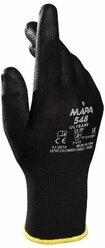 Перчатки нейлоновые MAPA Ultrane 548, полиуретановое покрытие (облив), размер 9 (L), черные, 2 шт.
