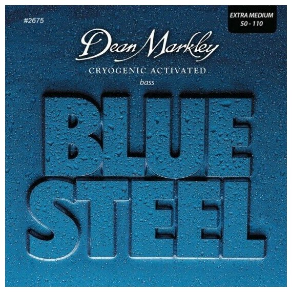 Blue Steel Комплект струн для бас-гитары, сталь, 50-110, Dean Markley DM2675