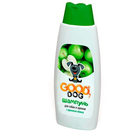 Good Dog Шампунь для собак и щенков с ароматом яблока, 2 шт. по 250 мл.