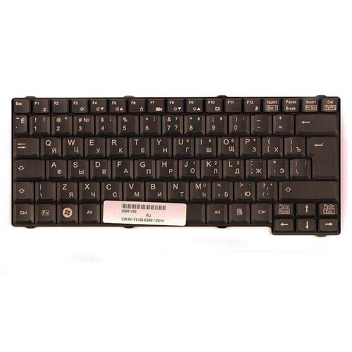 Клавиатура для ноутбука Fujitsu-Siemens Esprimo mobile V5505 V5555 V5515 черная 1430₽