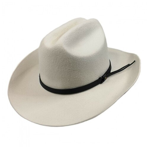 Шляпа ковбойская Hathat, подкладка, размер L, белый