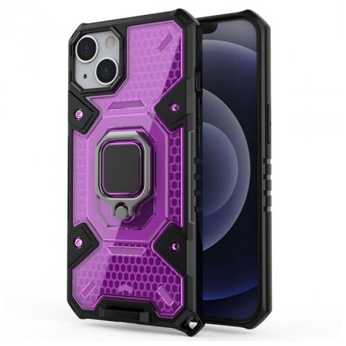 Honeycomb Armor Противоударный чехол с защитой камеры и кольцом для iPhone 13 Mini