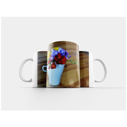 фото Кружка "фрезия, цветы, фрезии" 320 мл lotsprints