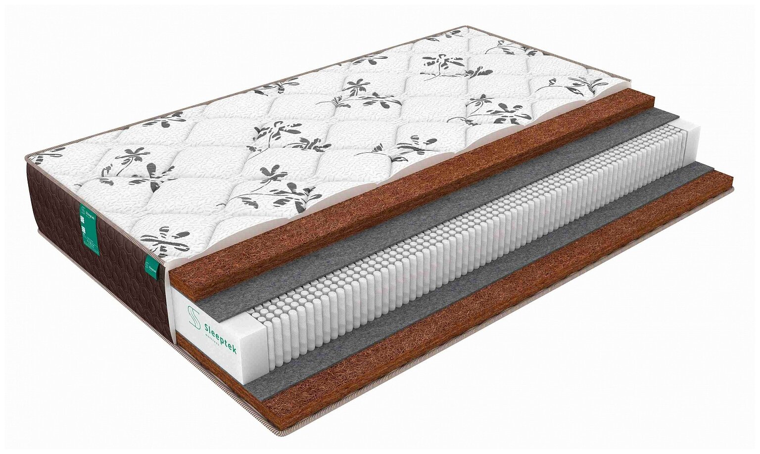 Взрослые матрасы Sleeptek Lux Cocos Double 60x180