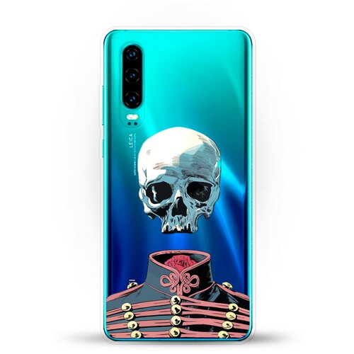 фото Силиконовый чехол череп на huawei p30 andy & paul