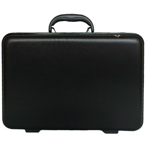 Портфель Premier, фактура зернистая, черный