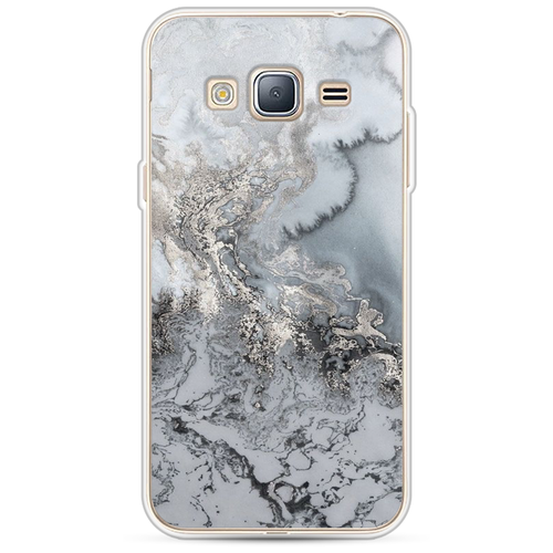 фото Силиконовый чехол морозная лавина серая на samsung galaxy j3 2016 / самсунг j3 2016 case place