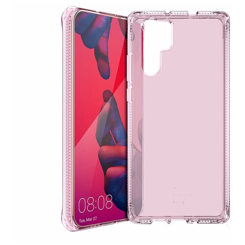 фото Антибакт. чехол-накладка itskins spectrum clear для huawei p30 pro светло-розовый