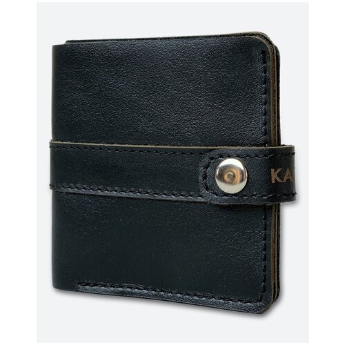 фото Кошелек кожаный kaza tomas zip черный