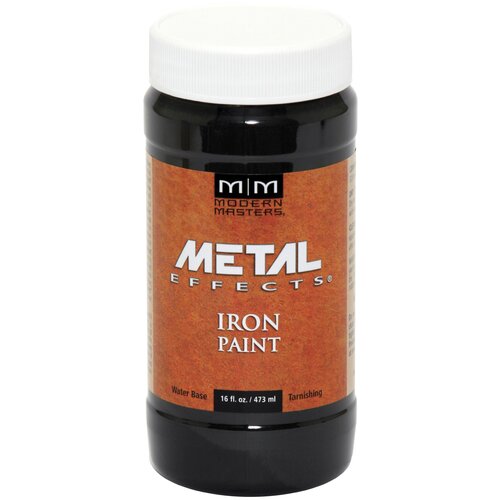 Краска акриловая Modern Masters Metal Effects Iron Paint сталь 0.454 л