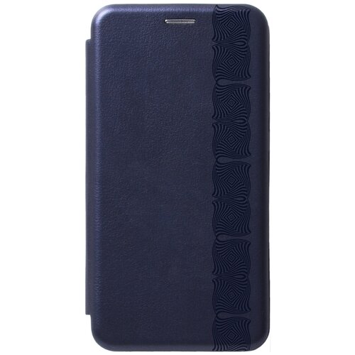 фото Чехол-книжка book art jack для samsung galaxy a11 / m11 с 3d принтом "charming line" синий gosso