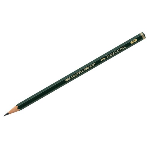 Купить Faber-Castell Набор карандашей чернографитных Castell 9000 5B (119005), 12 шт черный, Карандаши