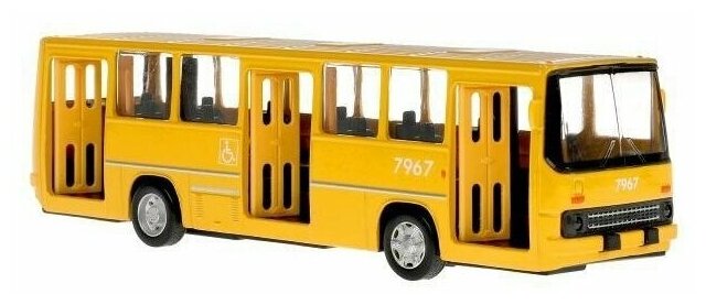 Модель городского автобуса Икарус Технопарк 17 см свет звук