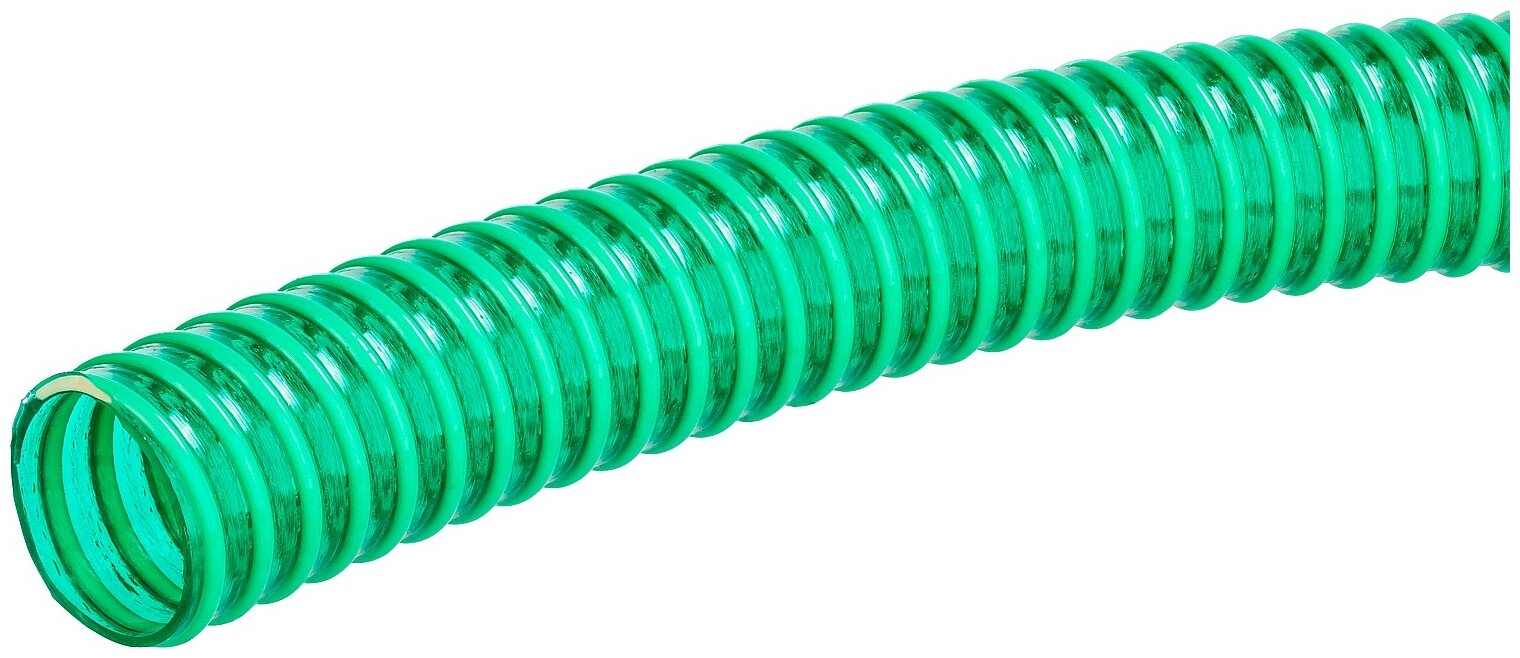 ЗУБР Шланг напорно-всасывающий со спиралью ПВХ, 3 атм, 25мм х 15м - фотография № 2