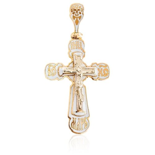 фото Крест даръ крест из красного золота с эмалью (22680)