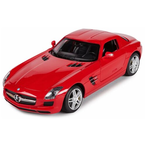 Машинка на радиоуправлении Rastar Mercedes-Benz SLS (арт.47600), 1:14, 33 см, двери открываются, красная машинка на радиоуправлении rastar ford gt арт 78100 1 14 33 см двери открываются синяя