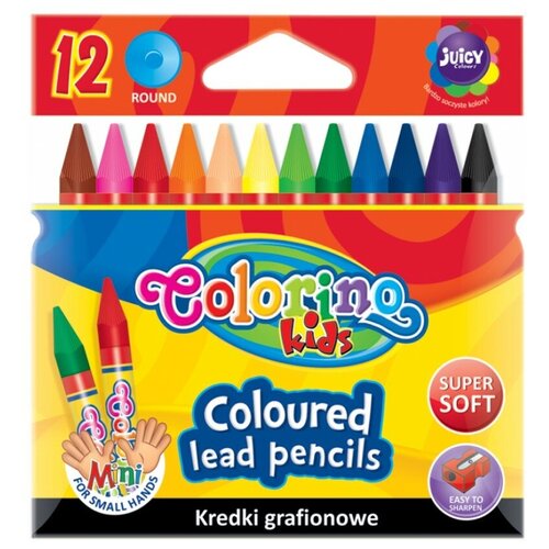 Карандаши цветные Colorino мини 12 штук (9 см)