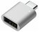 Адаптер переходник USB Type C (вход) - USB 3.0 (выход), серебрист...